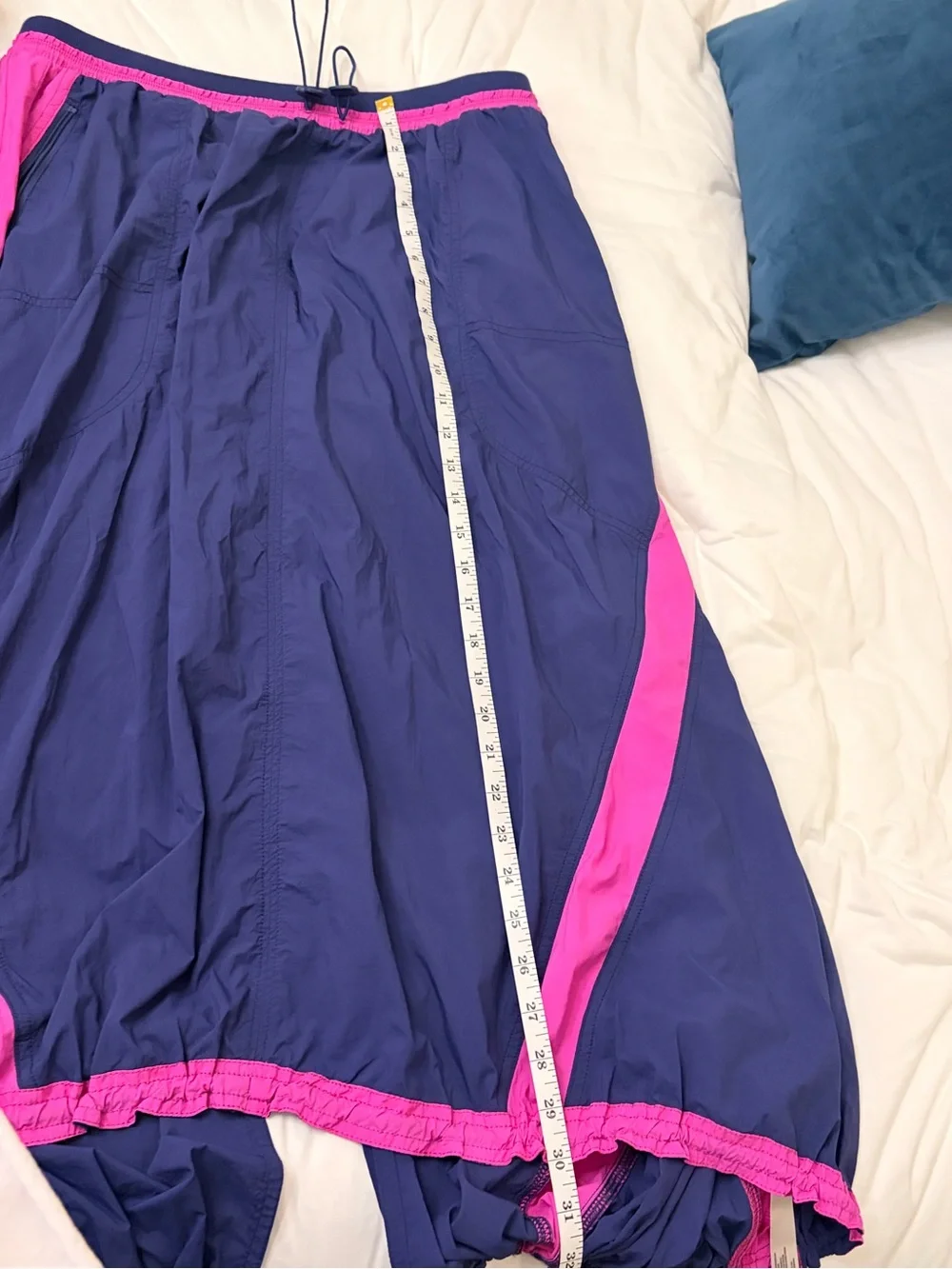 Daily Practice by Anthropologie Sporty Colorblock Maxi Skirt in Navy and Pink - Picture 13 of 15